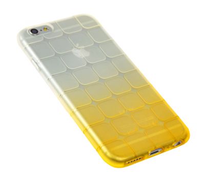 Чохол Cube Series для iPhone 6 квадрат прозоро жовтий 2822112
