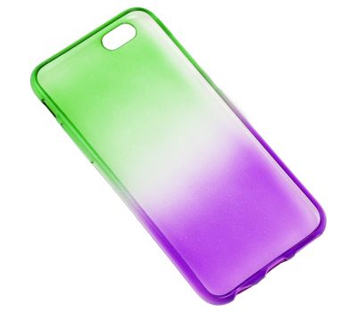 Чохол Tricolor для iPhone 6 фіолетово-зелений 2822079