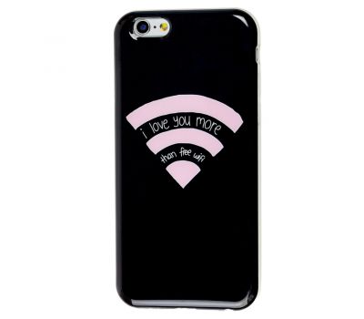 Чохол Wi-Fi для iPhone 6 чорний з рожевим