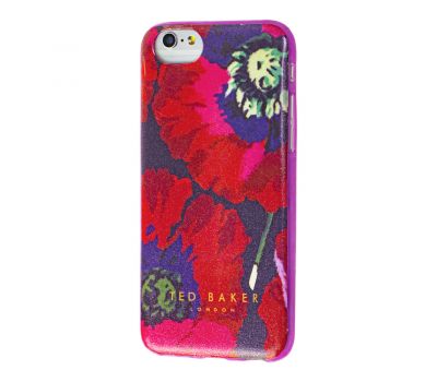 Чохол Ted Baker для iPhone 6 "Квіти маки"