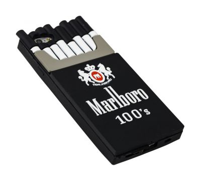 3D чохол Marlboro для iPhone 6 чорний сигарети 2822981