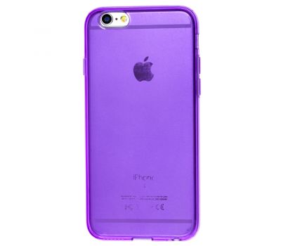 Чохол силіконовий для iPhone 6 прозоро-фіолетовий