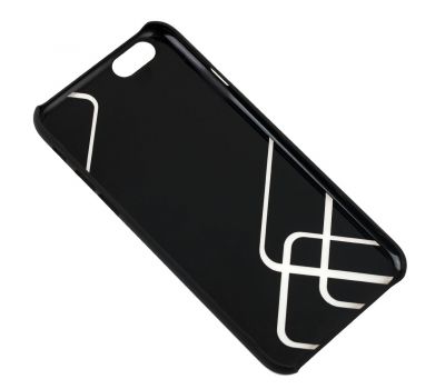 Чохол Cococ для iPhone 6 чорний з білим візерунком 2823752