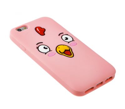 3D чохол Surprised Chicken для iPhone 6 рожевий 2823078