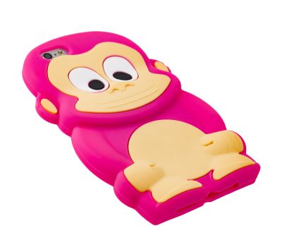 3D чохол Monkey для iPhone 6 малиновий 2823056