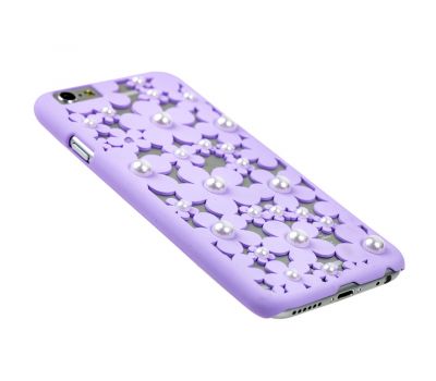 Чохол для iPhone 6 ромашки фіолетовий перли 2823130