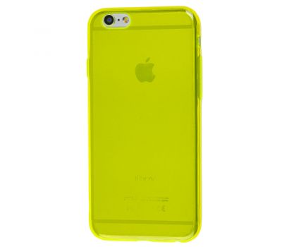 Чохол силіконовий для iPhone 6 прозоро жовтий