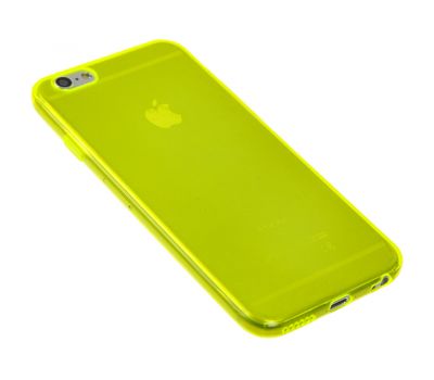 Чохол силіконовий для iPhone 6 прозоро жовтий 2823139
