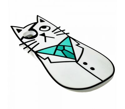 3D чохол кіт пірат для iPhone 6 білий 2823006