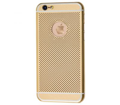 Чохол Dot для iPhone 6 рифлений золотистий