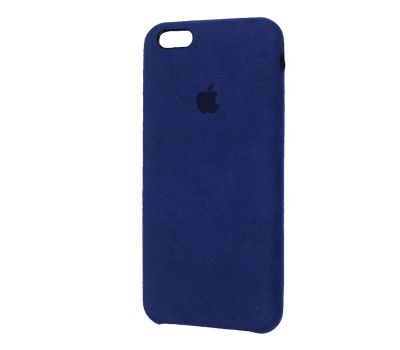 Чохол для iPhone 6 Plus Alcantara синій