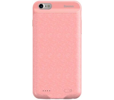 Чохол Power bank Baseus PowerCase 3600 mAh iPhone 6 Plus Plaid рожевий