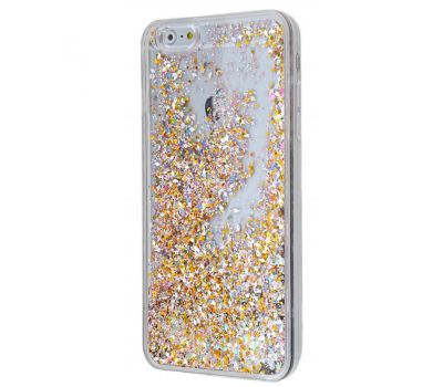 Чохол для iPhone 6 Plus блискітки вода золотий/сріблястий