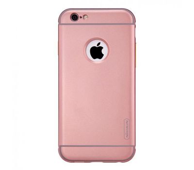 Металева накладка + Автотримач Nillkin для iPhone 6 Plus рожевий
