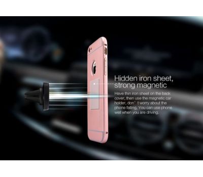 Металева накладка + Автотримач Nillkin для iPhone 6 Plus рожевий 2824451