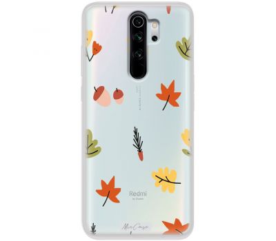 Чохол для Xiaomi Redmi Note 8 Pro MixCase осінь листочки жолуді