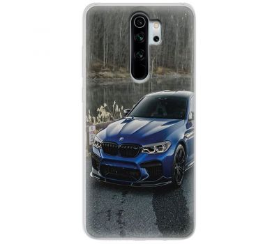 Чохол для Xiaomi Redmi Note 8 Pro MixCase машина бмв синій