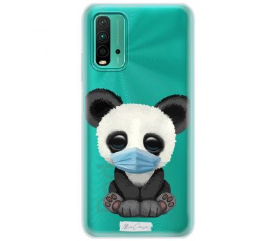 Чохол для Xiaomi Redmi 9T MixCase тваринні панда в масці
