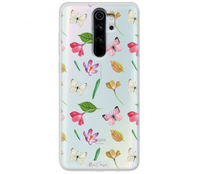 Чохол для Xiaomi Redmi Note 8 Pro MixCase квіти метелика