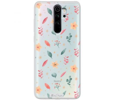 Чохол для Xiaomi Redmi Note 8 Pro MixCase квіти асорті