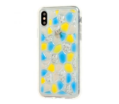 Чохол Colour stones для iPhone X / Xs жовтий