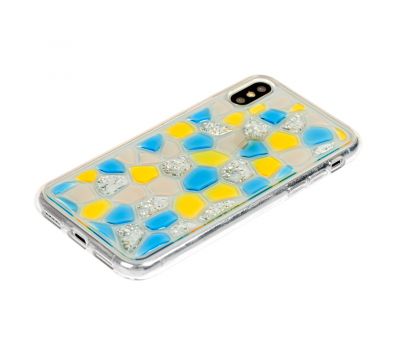 Чохол Colour stones для iPhone X / Xs жовтий 2828679