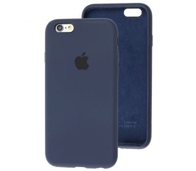 Чохол для iPhone 6/6s Silicone Slim Full camera темно-синій