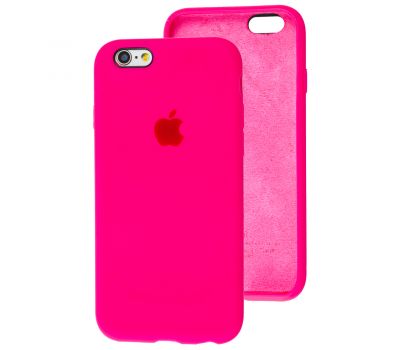 Чохол для iPhone 6 / 6s Silicone Slim Full camera shiny pink