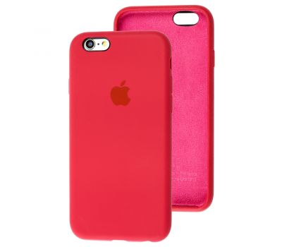Чохол для iPhone 6 / 6s Silicone Slim Full camera rose red