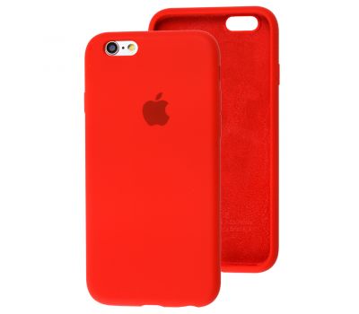 Чохол для iPhone 6/6s Silicone Slim Full camera червоний