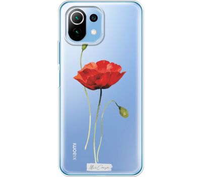 Чохол для Xiaomi Mi 11 Lite MixCase квіти мак