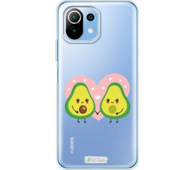 Чохол для Xiaomi Mi 11 Lite Mixcase авокадо закохана парочка