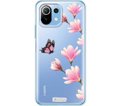 Чохол для Xiaomi Mi 11 Lite Mixcase метелики квіти