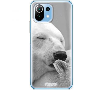 Чохол для Xiaomi Mi 11 Lite MixCase тварини білий ведмідь