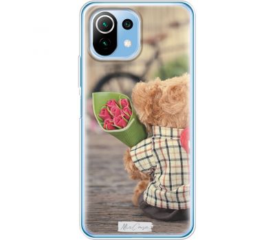 Чохол для Xiaomi Mi 11 Lite Mixcase для закоханих ведмедика з колір