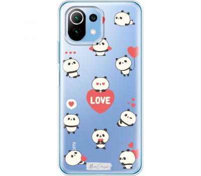 Чохол для Xiaomi Mi 11 Lite Mixcase для закоханих панди