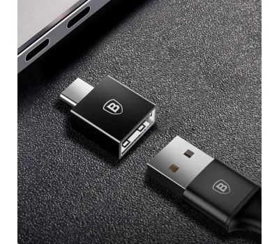 Перехідник Baseus Exquisite Type-C/USB чорний CATJQ-B01 2832394