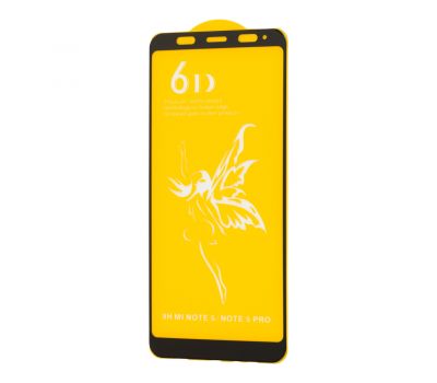 Захисне скло 6D Premium для Xiaomi Redmi Note 5 / Note 5 Pro чорне (OEM)