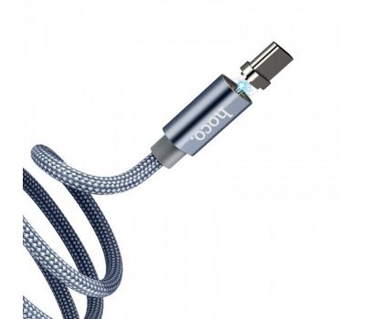 Кабель USB Hoco U40A Type-C "Magnetic" 1m серый