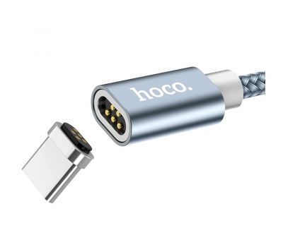 Кабель USB Hoco U40A Type-C "Magnetic" 1m серый 2835483