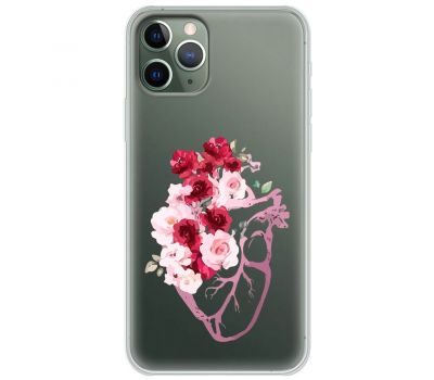 Чохол для iPhone 11 Pro Mixcase квіти серце поросло квітами