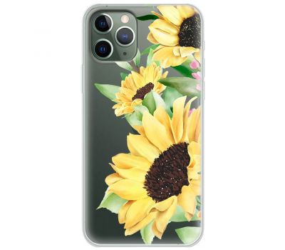 Чохол для iPhone 11 Pro Mixcase квіти великі соняшники