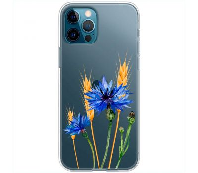Чохол для iPhone 12 Pro Mixcase квіти волошки в колосках