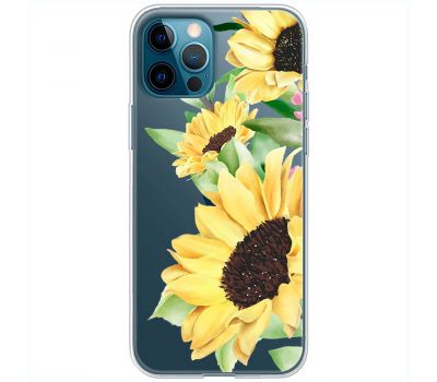Чохол для iPhone 12 Pro Mixcase квіти великі соняшники