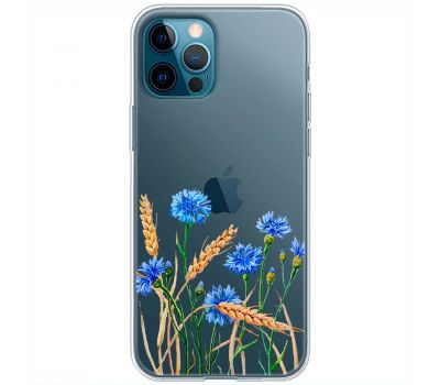 Чохол для iPhone 12 Pro Mixcase квіти волошки в пшениці