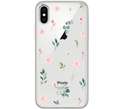 Чохол для iPhone Xs Max Mixcase квіти візерунок квіти гілки евкаліпт