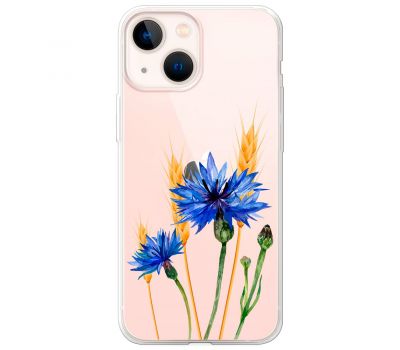 Чохол для iPhone 13 mini Mixcase квіти волошки в колосках