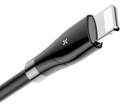 Кабель USB to Lightning 1.2m Baseus Big Eye Digital Display чорний 2839020