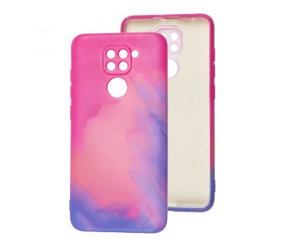 Чохол для Xiaomi Redmi Note 9 Wave Watercolor pink/purple