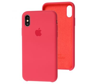 Чохол Silicone для iPhone X / Xs Premium case hibiscus